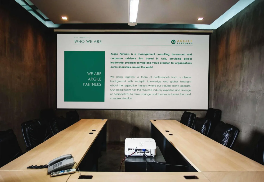 Argile Partners company profile with custom value iconography