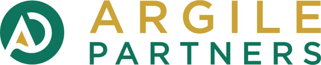 Argile Partners deep green and gold color palette for the brand identity