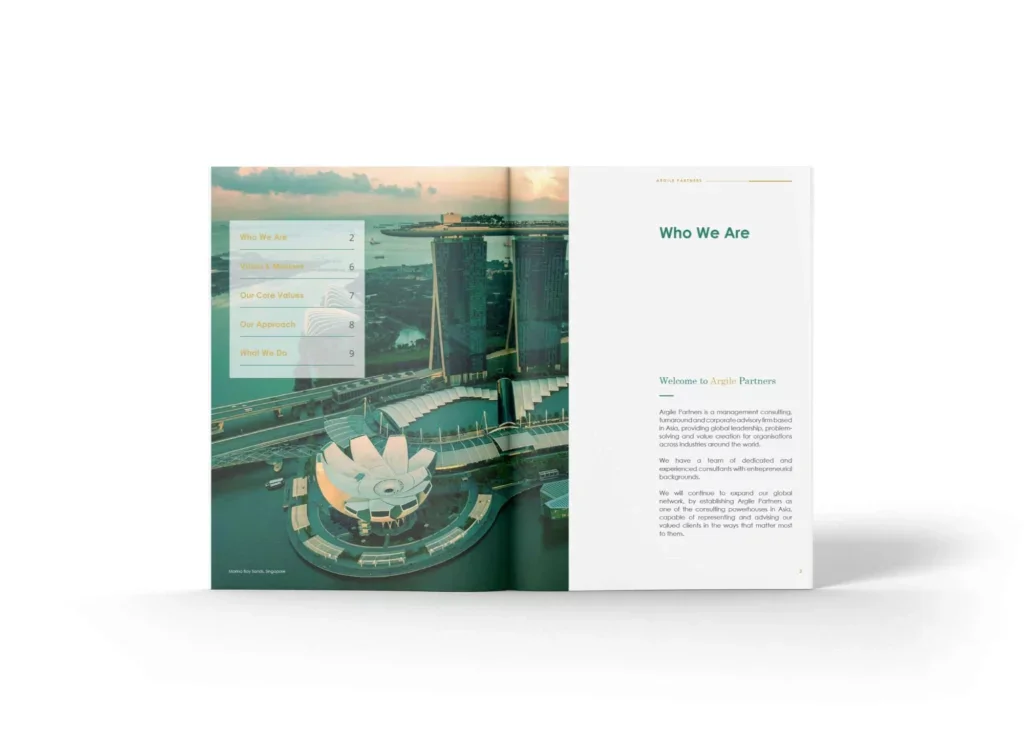 Argile Partners business cards and letterhead stationery suite