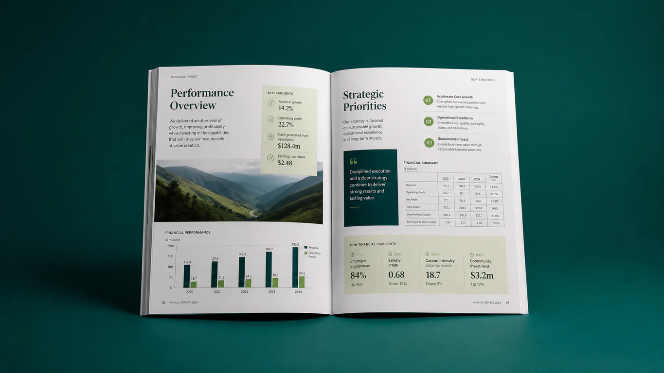 Publication & Reports service by Walk Production