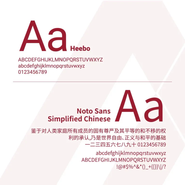 Magma Group typography system using Heebo and Roboto