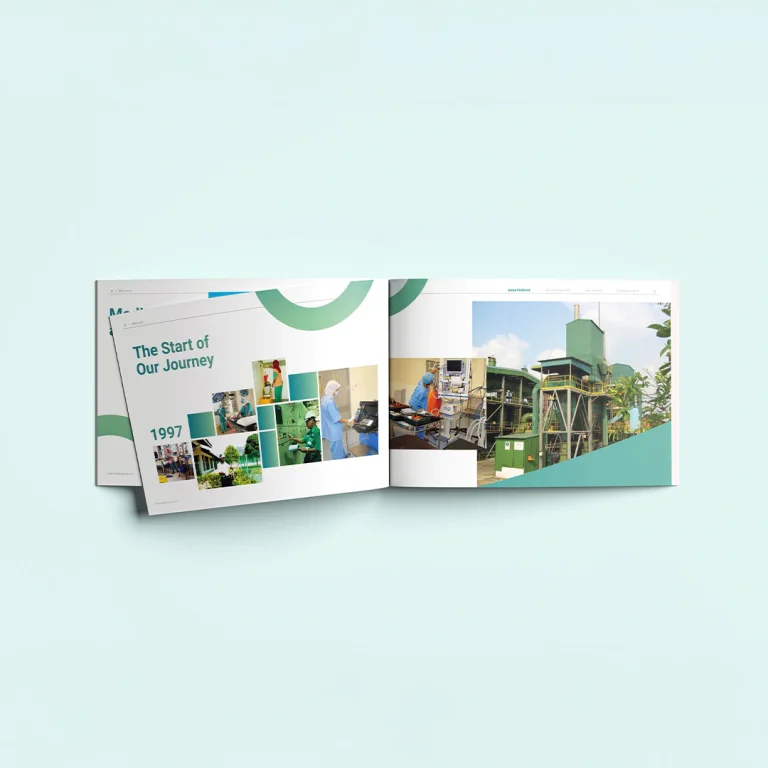 Medivest coffee table book milestone feature spread