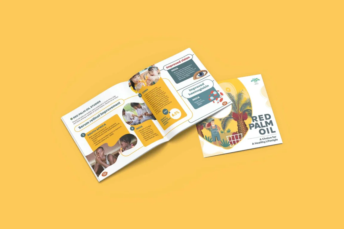 MPOB red palm oil book infographic spread with nutritional data