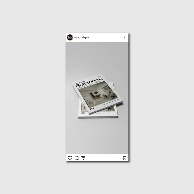 Roca premium lifestyle social media post for a local market launch